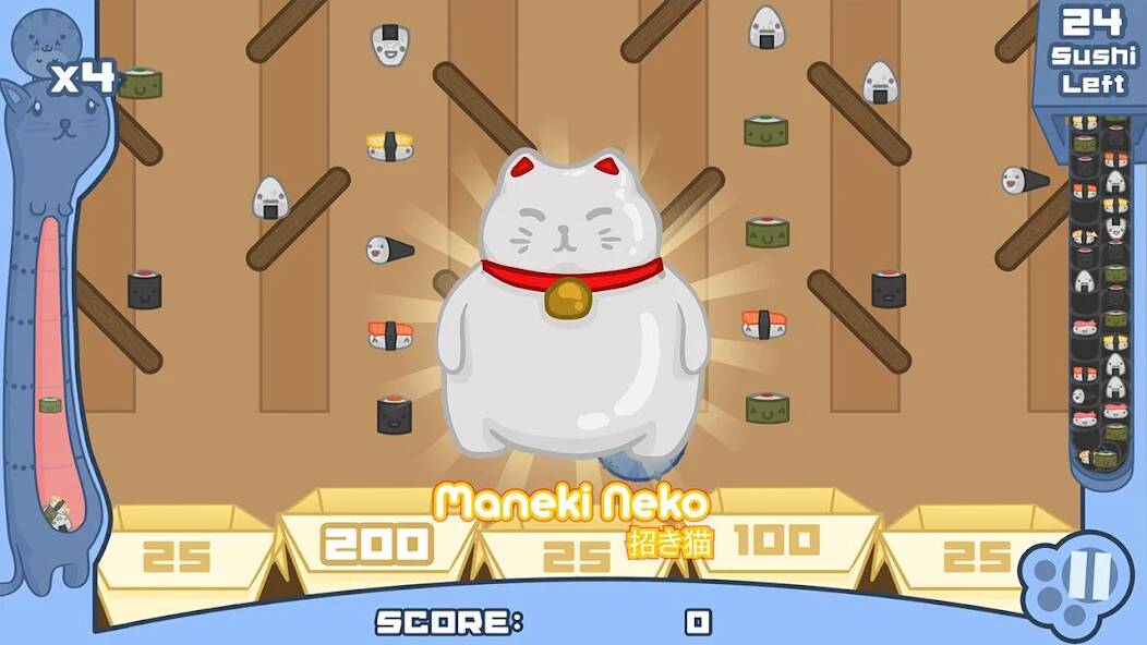 Скачать Sushi Cat (Много денег) на Андроид