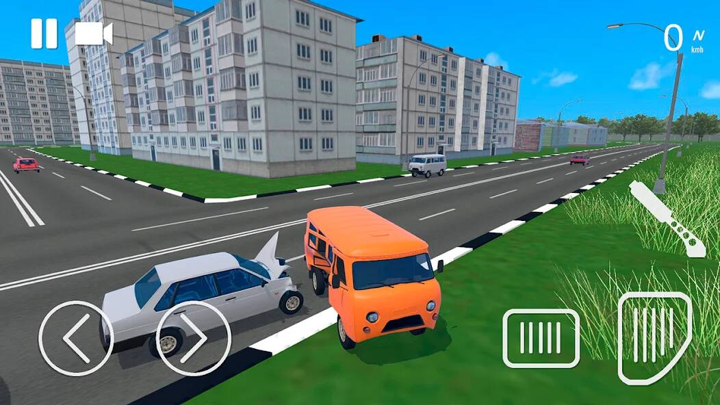 Скачать Russian Car Crash Simulator (Много монет) на Андроид