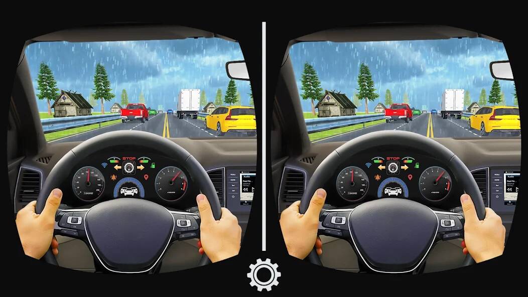Скачать VR Traffic Racing In Car Drive (Много денег) на Андроид