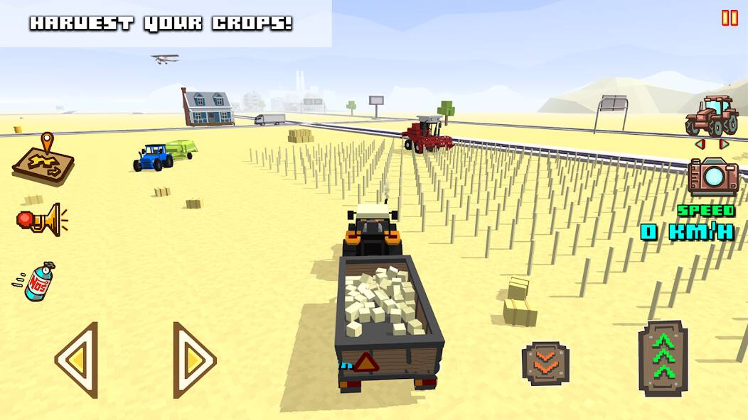 Скачать Blocky Farm Racing & Simulator (Много денег) на Андроид