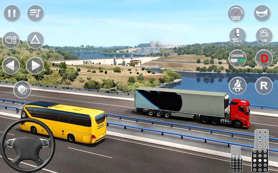 Скачать Euro Truck Transport Simulator (Много денег) на Андроид