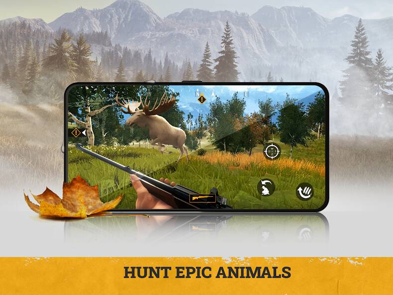 Скачать theHunter - 3D hunting game fo (Много денег) на Андроид