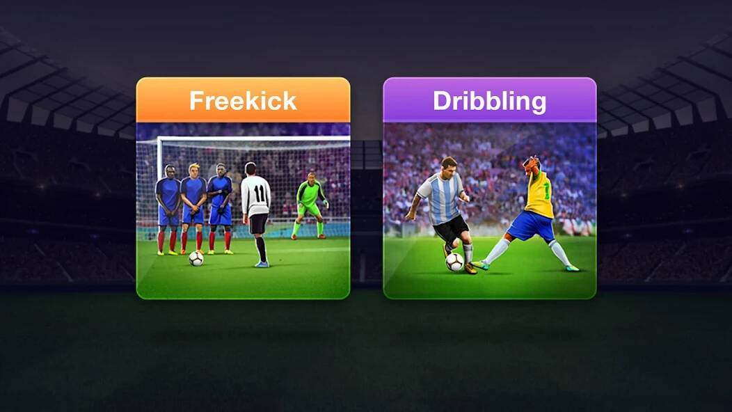Скачать Freekick Football 2021 - Штраф (Много монет) на Андроид