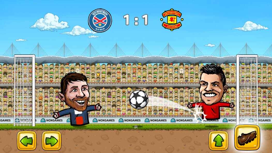 Скачать Puppet Soccer: Champs League (Много монет) на Андроид