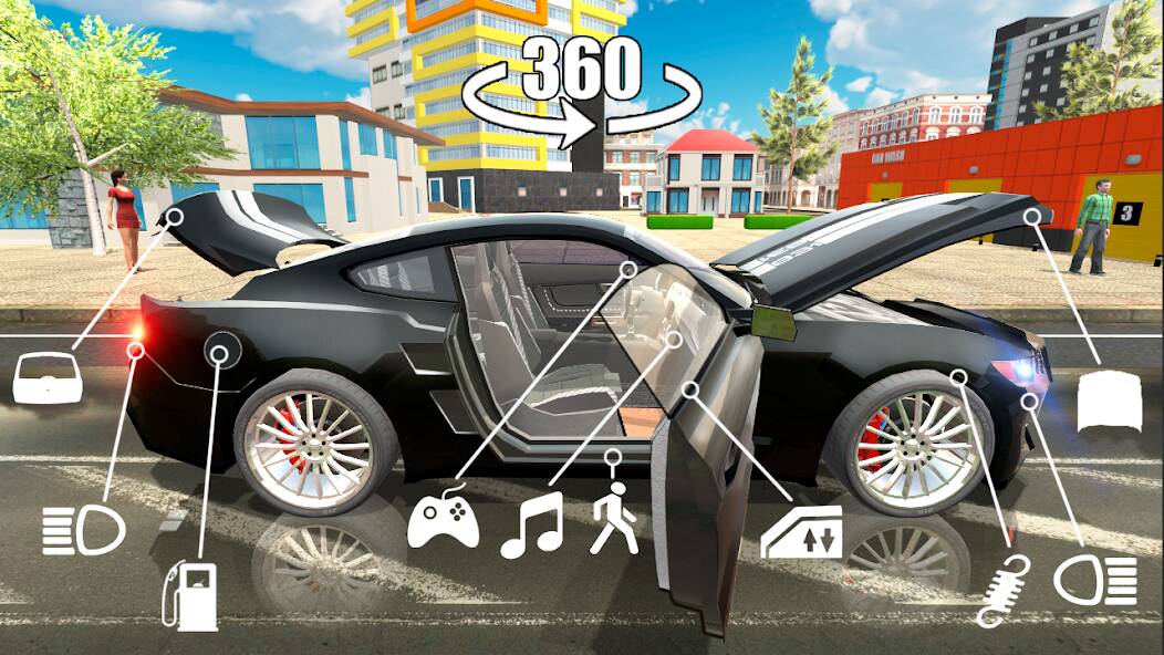 Скачать Симулятор Автомобиля 2 (Много монет) на Андроид