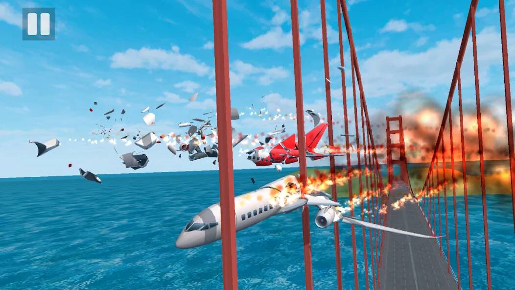 Скачать Plane Crash: Flight Simulator (Разблокировано все) на Андроид