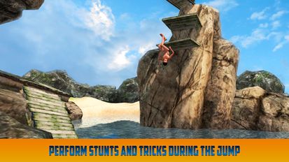Скачать взломанную Cliff Flip Diving 3D (Мод много денег) на Андроид