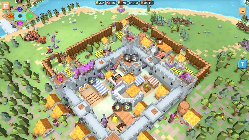 Скачать RTS Siege Up! - Medieval War (Много монет) на Андроид
