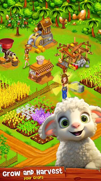 Скачать Country Valley Farming Game (Много денег) на Андроид