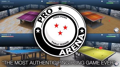 Скачать взломанную Pro Arena Table Tennis LITE (Мод все открыто) на Андроид