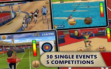 Скачать взломанную Oлимпийские Игры: Athletics (Мод все открыто) на Андроид