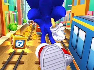 Скачать взломанную Subway Sonic Surf Run (Мод много денег) на Андроид