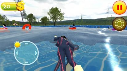 Скачать взломанную Water Park :Water Stunt & Ride (Мод много денег) на Андроид