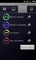   Battery level PRO (  )  