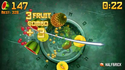 Скачать взломанную Fruit Ninja Free (Взлом на монеты) на Андроид
