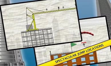 Скачать взломанную Stickman Base Jumper (Мод много денег) на Андроид
