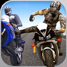 Скачать взломанную Гоночный мотоцикл атака: трюк (Мод все открыто) на Андроид