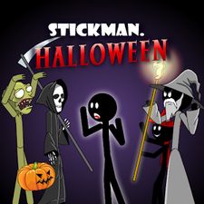 Скачать взломанную Stickman Halloween (Взлом на монеты) на Андроид