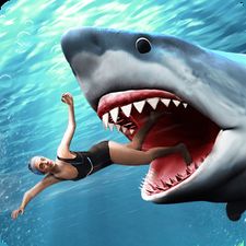 Скачать взломанную Shark Attack Wild Simulator (Мод много денег) на Андроид