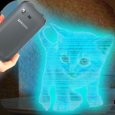 Скачать взломанную Коты 3D Голограмма Симулятор (Мод все открыто) на Андроид