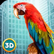 Скачать взломанную City Bird Parrot Simulator 3D (Мод все открыто) на Андроид