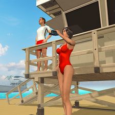 Скачать взломанную Beach Lifeguard Rescue (Мод все открыто) на Андроид