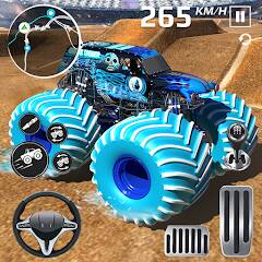 Скачать Car Games: Monster Truck Stunt (Много монет) на Андроид