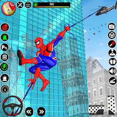 Скачать Человек-паук-герой: игры-пауки (Много монет) на Андроид