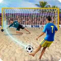 Скачать Shoot Цель Пляжный футбол (Много денег) на Андроид