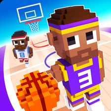 Скачать взломанную Blocky Basketball (Мод все открыто) на Андроид