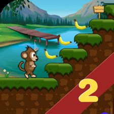Скачать взломанную Jungle Monkey 2 (Мод все открыто) на Андроид