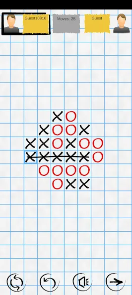 Tic Tac Toe Online: Mega XO [МОД: Меню, Бесконечные монеты и Открытые уровни] Screenshot 1