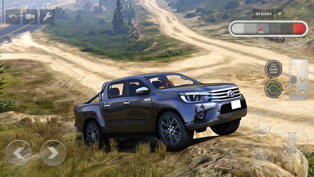 Toyota Hilux 4x4 Mountain Ride (Тойота Хайлюкс 44 Поездка по горам) [МОД: Все открыто, Дополнительные деньги и Меню MOD] Screenshot 5
