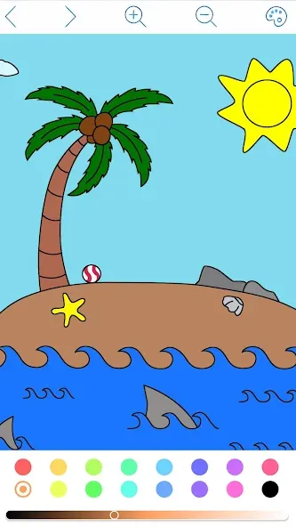 My Coloring Book [МОД: Меню, Бесконечные монеты и Открытые уровни] Screenshot 3