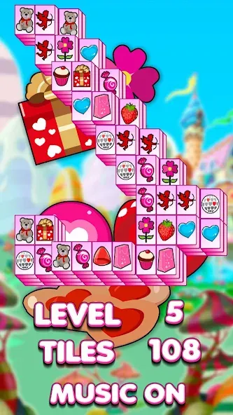Lovely Mahjong [МОД: Много монет, Открытые уровни и Мега MOD] Screenshot 1