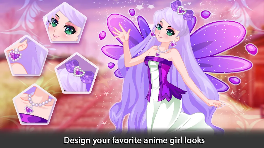 Dress Up Angel Anime Girl Game [МОД: Много денег, Монет и Все открыто] Screenshot 2