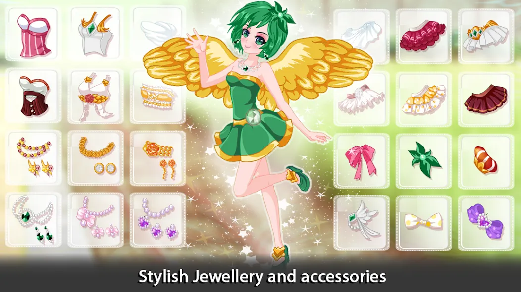 Dress Up Angel Anime Girl Game [МОД: Много денег, Монет и Все открыто] Screenshot 3