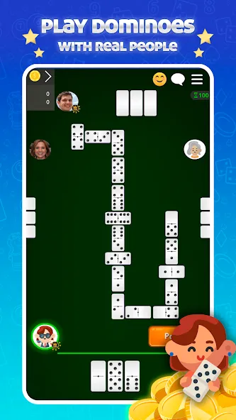 Dominoes Online - Classic Game (Домино Онлайн) [МОД: Бесконечные деньги, Монеты и Мега MOD] Screenshot 1