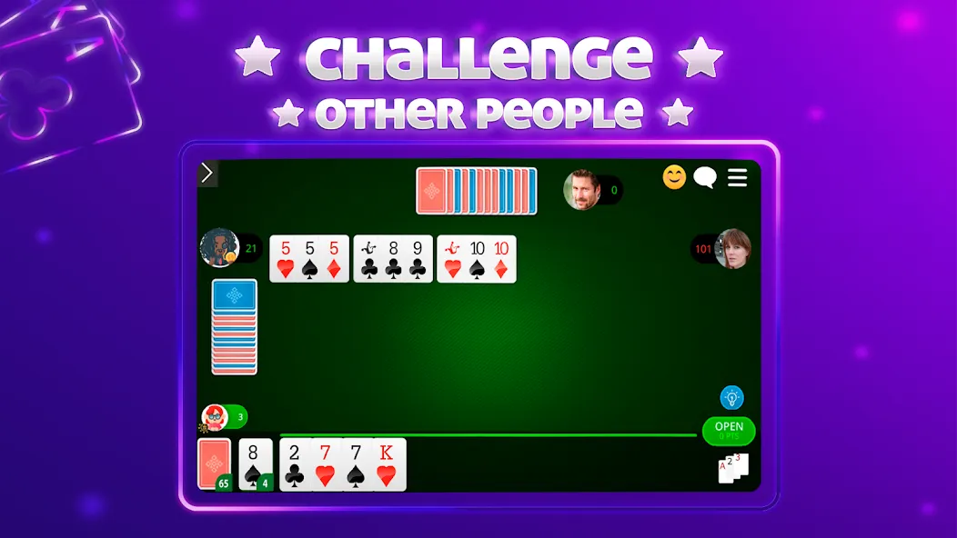 Scala 40 Online - Card Game (Скала 40 Онлайн) [МОД: Много монет, Открытые уровни и Мега MOD] Screenshot 2