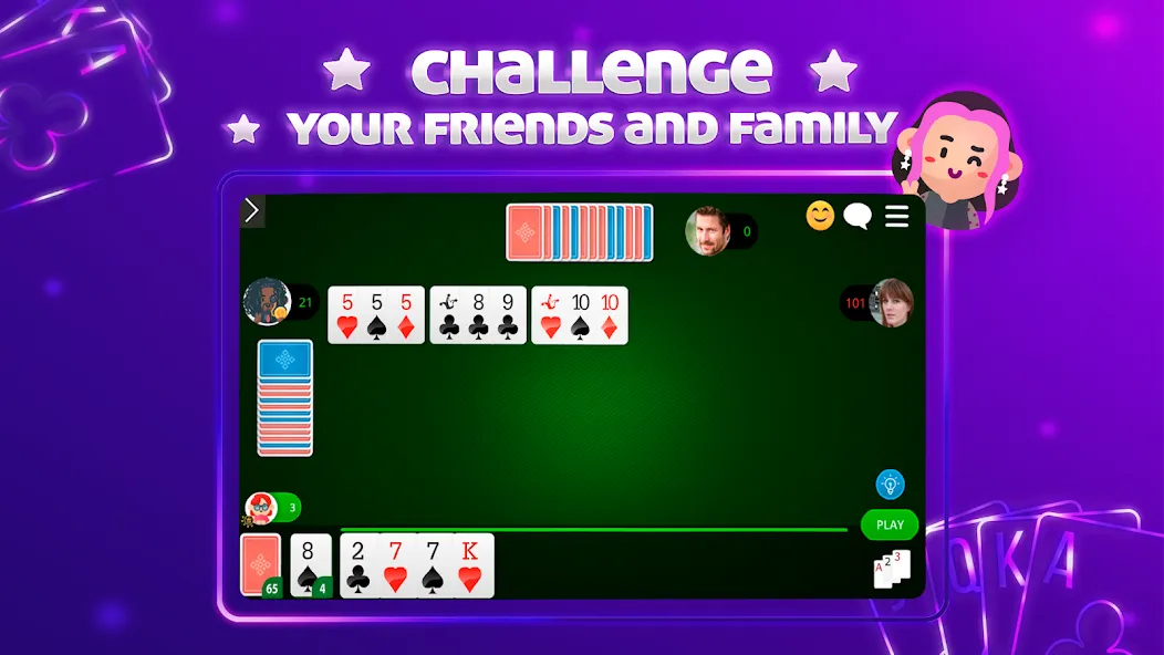 Scala 40 Online - Card Game (Скала 40 Онлайн) [МОД: Много монет, Открытые уровни и Мега MOD] Screenshot 4