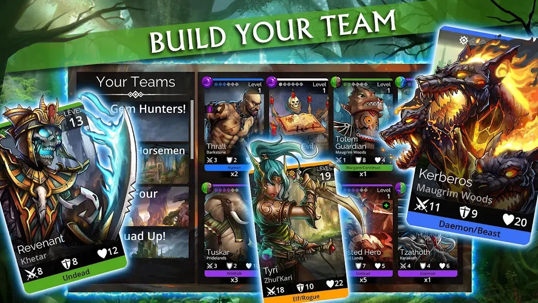 Gems of War - Match 3 RPG (Гемс оф Вар) [МОД: Деньги, Монеты и Меню MOD] Screenshot 2