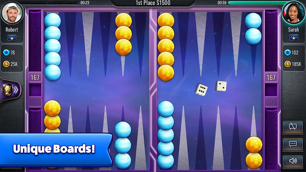 Backgammon - Lord of the Board (Бэкгаммон) [МОД: Много монет, Открытые уровни и Мега MOD] Screenshot 2
