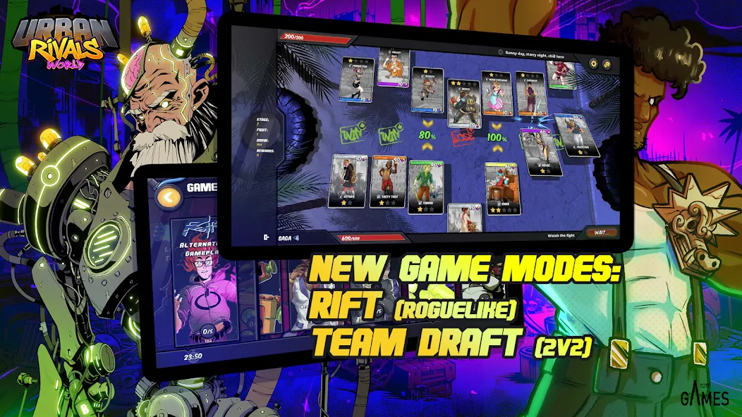 Urban Rivals (Урбан Ривалс ВОРЛД) [МОД: Много монет, Открытые уровни и Мега MOD] Screenshot 4