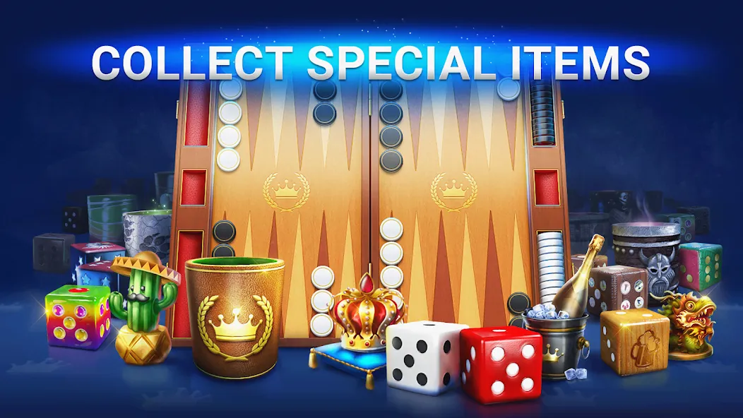 Backgammon Live - Online Games (Бэкгаммон Лайв) [МОД: Меню, Бесконечные монеты и Открытые уровни] Screenshot 5