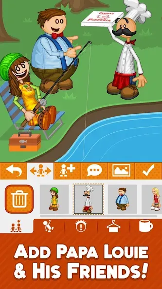 Papa Louie Pals (Папа Луи Пэлс) [МОД: Меню, Бесконечные монеты и Открытые уровни] Screenshot 4