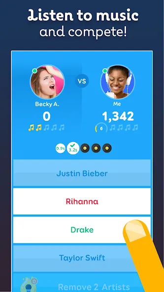 SongPop Classic: Music Trivia (СонгПоп Классик) [МОД: Меню, Бесконечные монеты и Открытые уровни] Screenshot 3