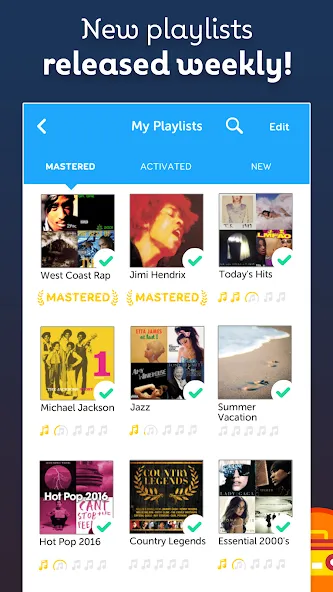 SongPop Classic: Music Trivia (СонгПоп Классик) [МОД: Меню, Бесконечные монеты и Открытые уровни] Screenshot 5