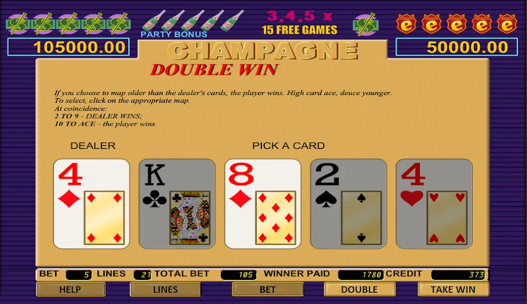 Champagne Slot (Шампанское Слот) [МОД: Все открыто, Дополнительные деньги и Меню MOD] Screenshot 3