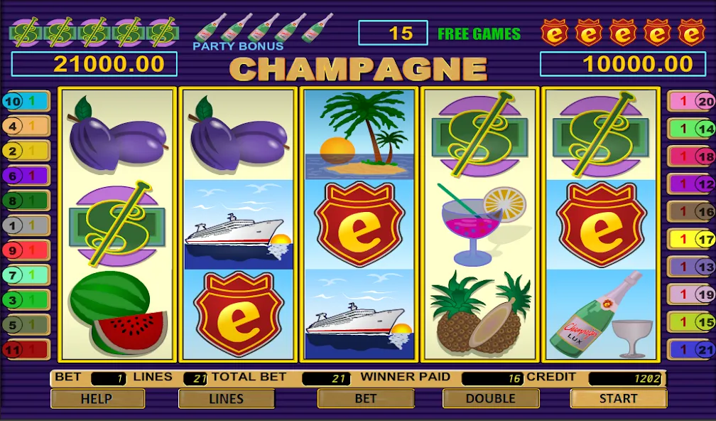 Champagne Slot (Шампанское Слот) [МОД: Все открыто, Дополнительные деньги и Меню MOD] Screenshot 4