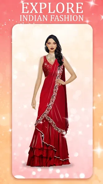 Indian Fashion Dressup Stylist [МОД: Много монет, Открытые уровни и Мега MOD] Screenshot 3